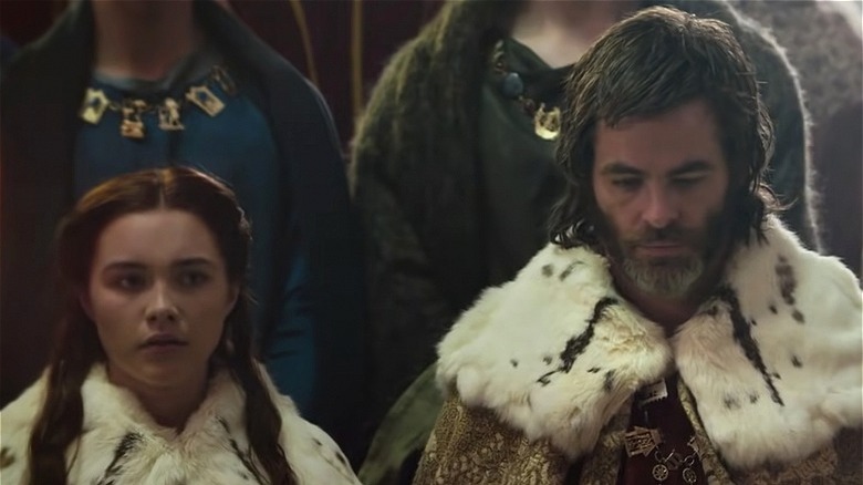 Chris Pine and Florence Pugh in "Outlaw King" (2018)