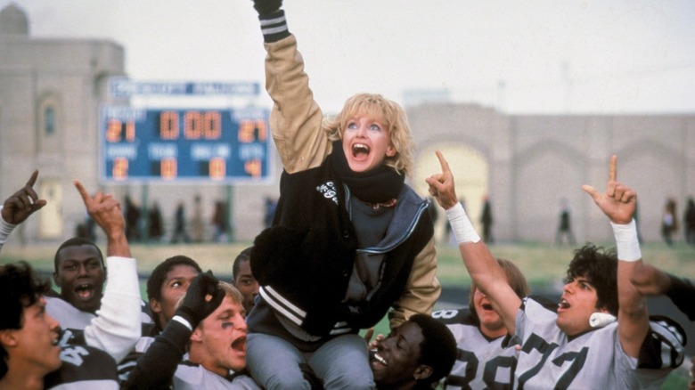 Goldie Hawn is supported by her team in "Wildcats"