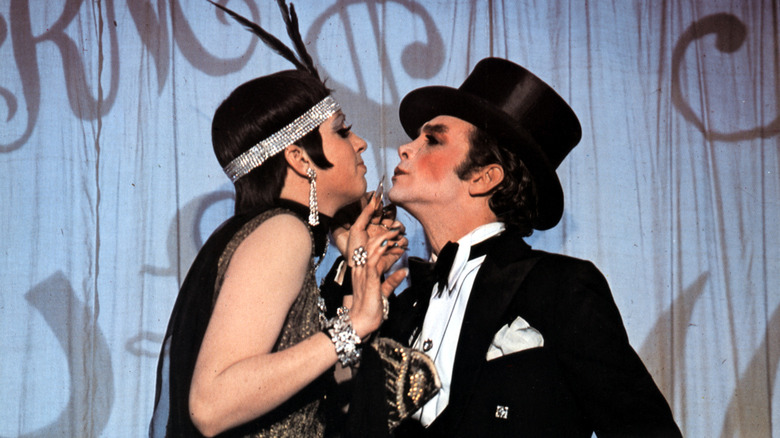 Sally (Liza Minnelli) and the Emcee (Joel Grey) performing Money Money in Cabaret