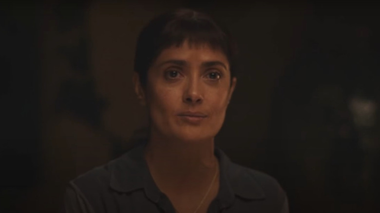 Beatriz at Dinner's Salma Hayek frowning