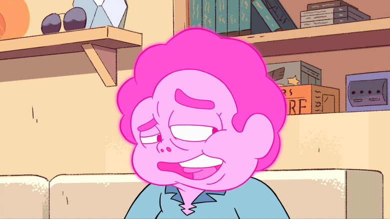 Steven with a swollen head on Steven Universe