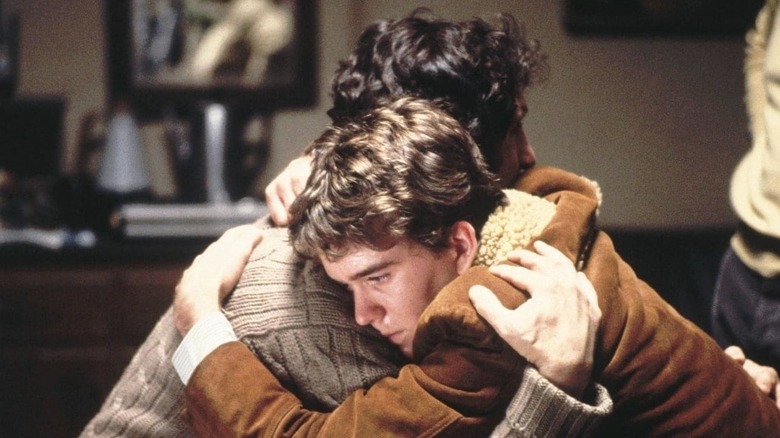 Judd Hirsch and Timothy Hutton hugging