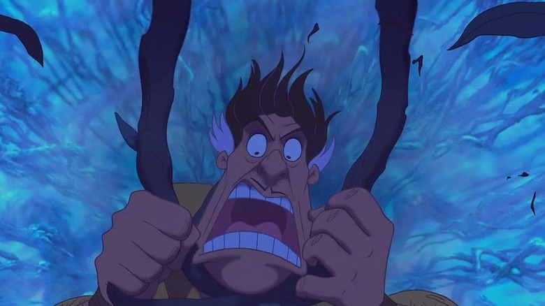 Clayton falls to his death in "Tarzan" (1999)