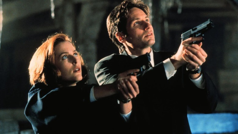 Mulder and Scully, armed