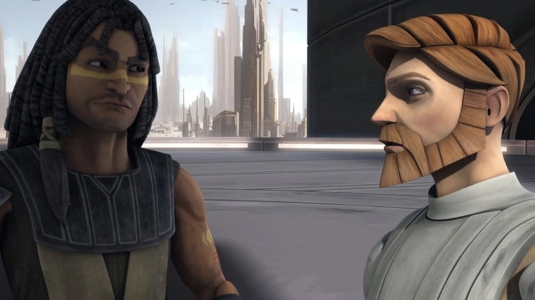 The Clone Wars's Quinlan Vos and Obi-Wan annoying each other