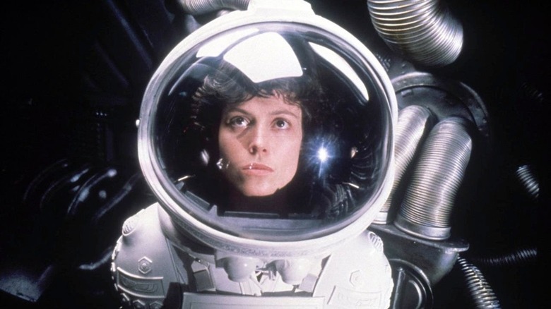 Ripley in space suit in Aliens