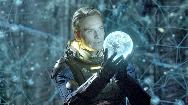 David in the celestial orrery in Alien: Covenant