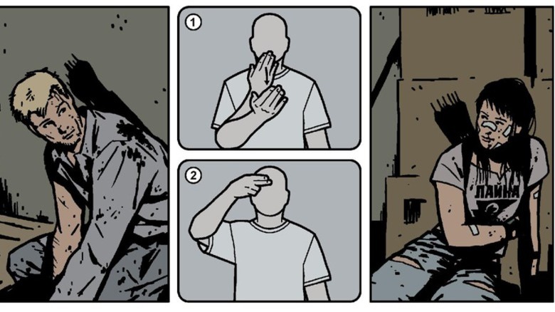 Clint Barton uses sign language.