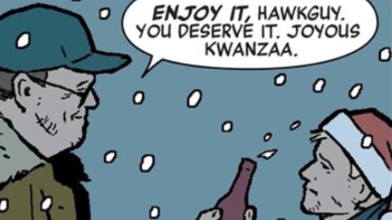 Clint Barton is dubbed "Hawkguy."