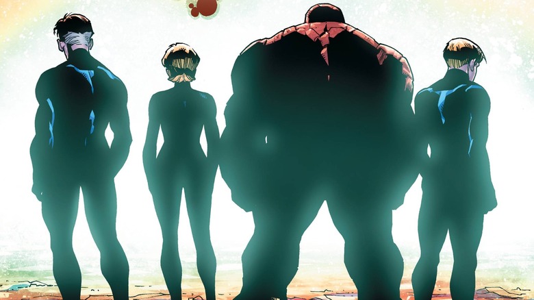 Fantastic Four facing away