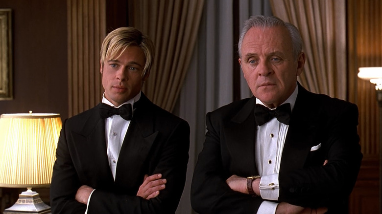 Joe Black and Bill Parrish wearing black tuxedos