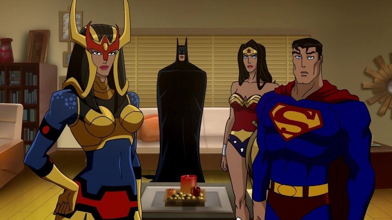 Big Barda, Batman, Wonder Woman & Superman