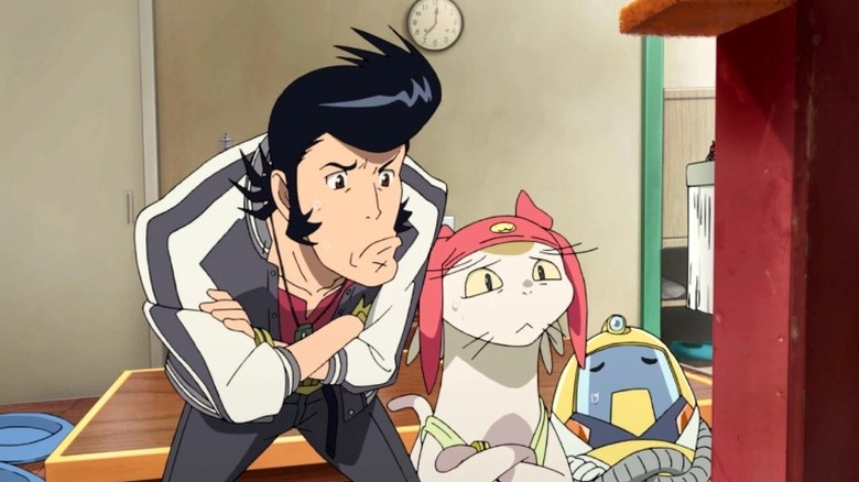 Dandy and Meow frown