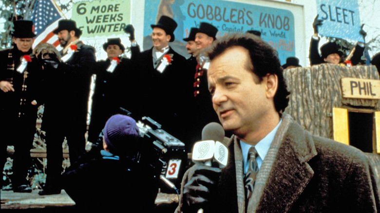 Bill Murray reports on Groundhog Day
