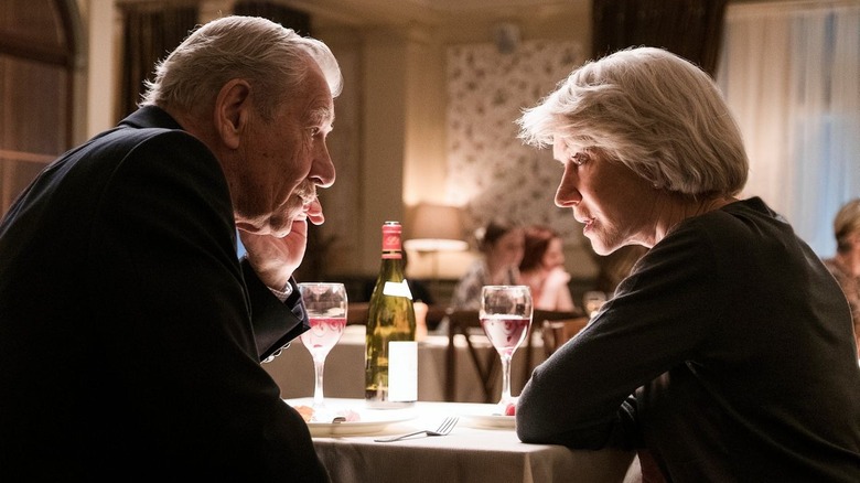 Ian McKellen has dinner with Helen Mirren