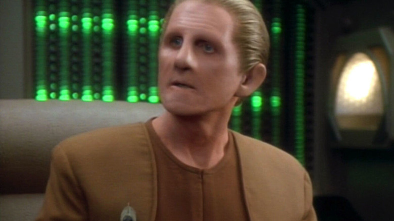 Odo looks alarmed Deep Space Nine