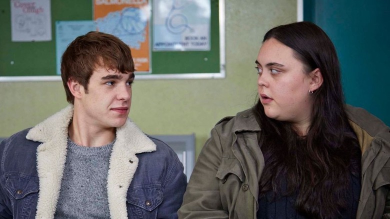 Rae and her love interest Finn have a talk on My Mad Fat Diary