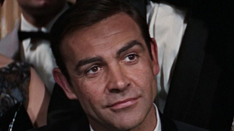 James Bond smirking