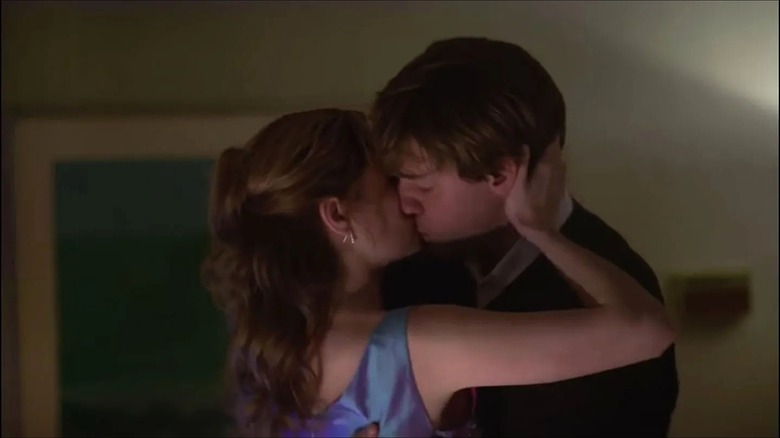 Jim and Pam's first kiss