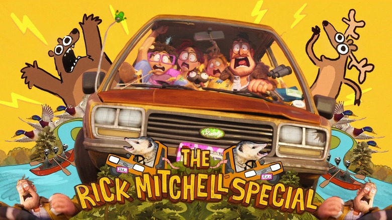 The Mitchells vs the Machines cover image family in car