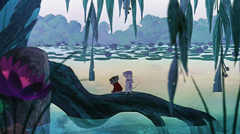 The Rescuers Down Under Bernard and Miss Bianca in a swamp