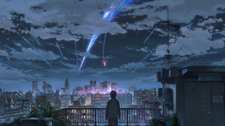 Your Name Taki watches celestial event in Tokyo