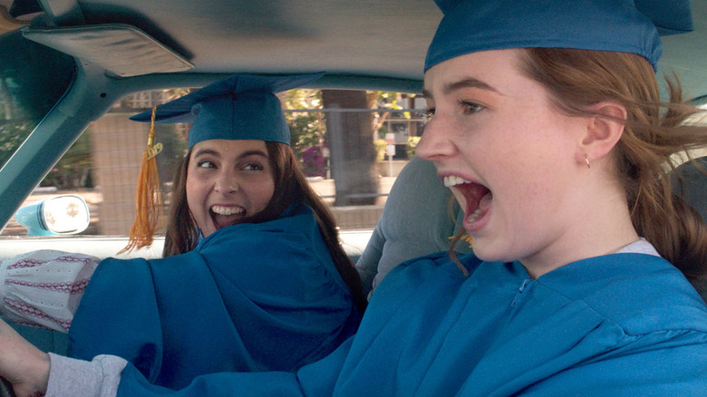 Beanie Feldstein and Kaitlyn Dever in "Booksmart"