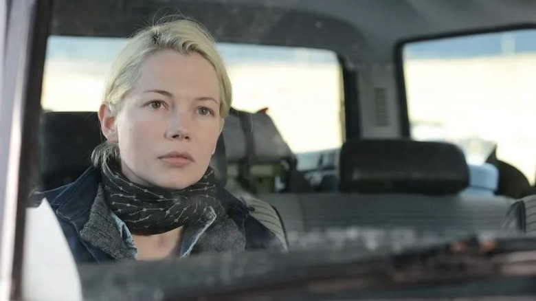 Michelle Williams sitting in car in Certain Women