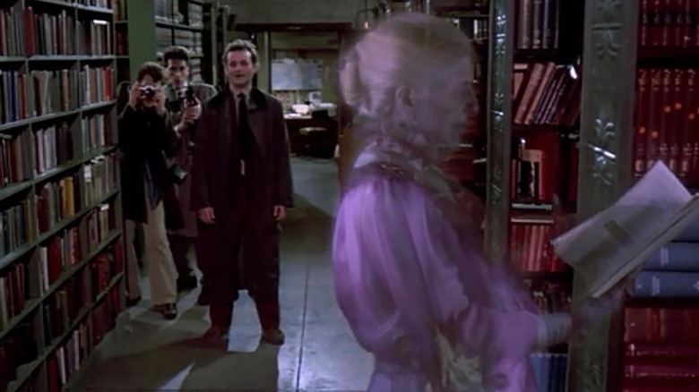 The library scene in Ghostbusters