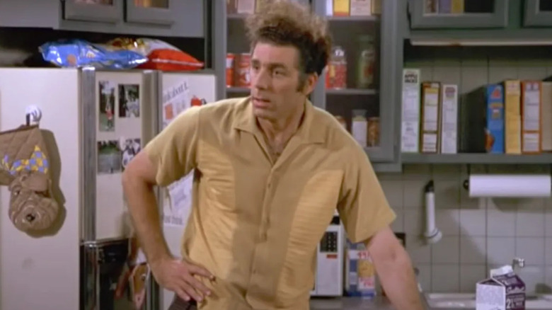 Michael Richards as Kramer after losing the contest in Seinfeld