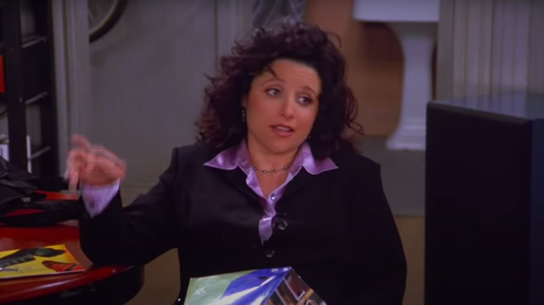 Julia Louis-Dreyfus as Elaine describing her use of "yada yada" in Seinfeld