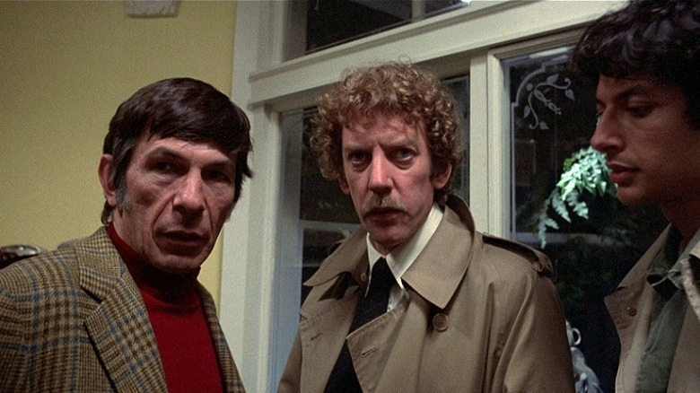 Nimoy, Sutherland and Goldblum looking moody