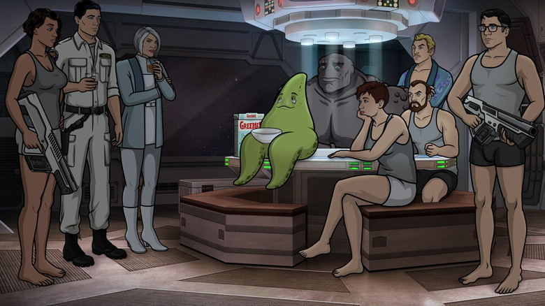 Archer cast talks with alien