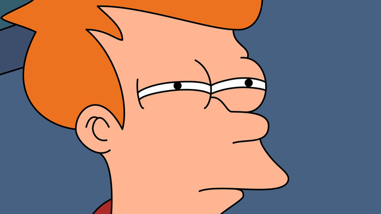 Futurama Fry squinting