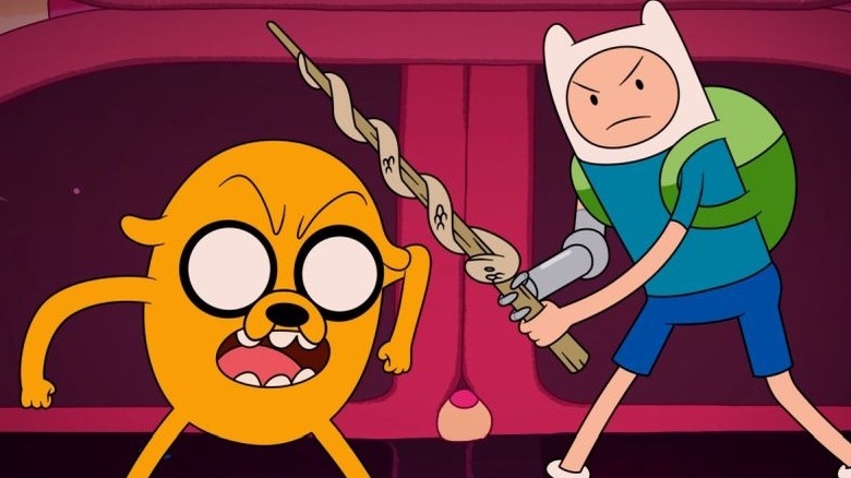 Adventure Time characters fight