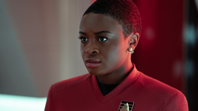 Cadet Nyota Uhura worried