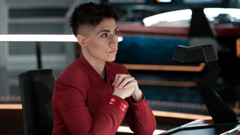 Lieutenant Erica Ortegas pilots Enterprise