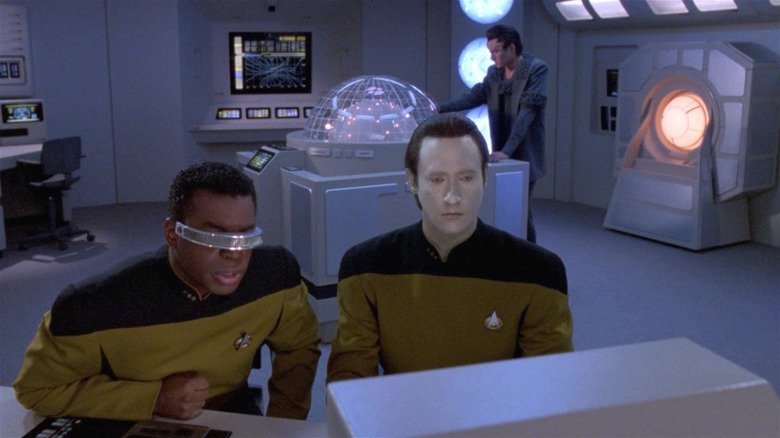 LeVar Burton as LaForge and Brent Spiner as Data