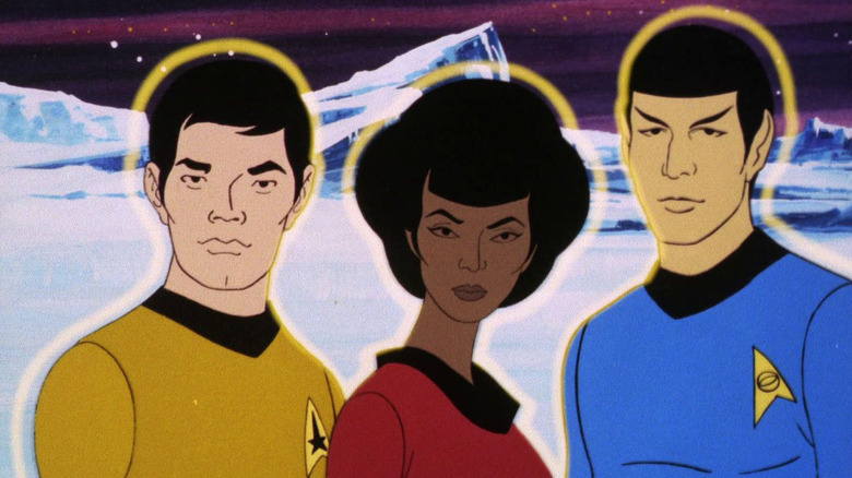 Animated series Sulu Uhura and Spock