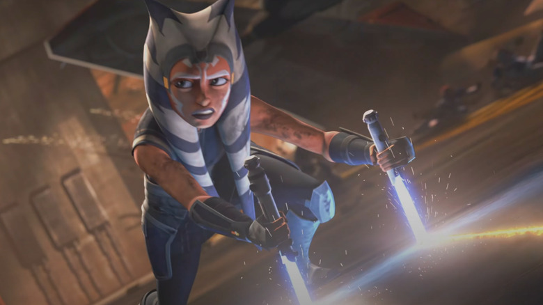 Ahsoka hangs on for dear life