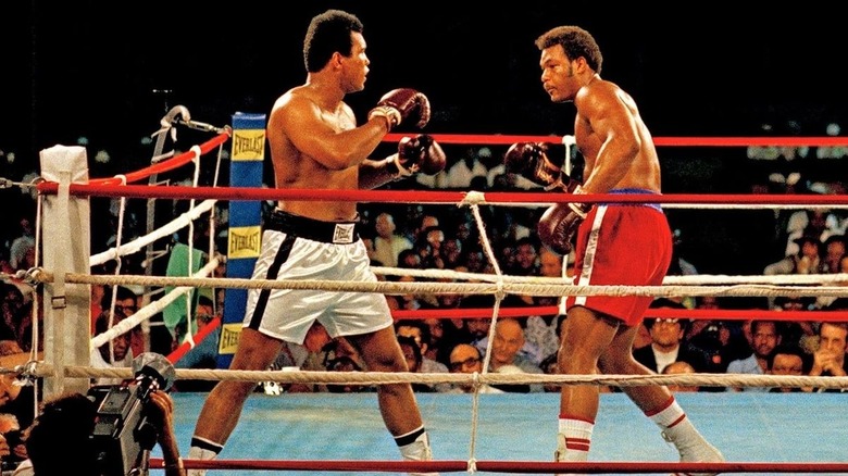 Muhammas Ali battles George Foreman in When We Were Kings