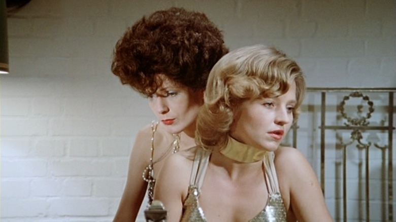 Margit Carstensen as Petra von Kant and Hanna Schygulla as Karin Thimm in The Bitter Tears of Petra von Kant