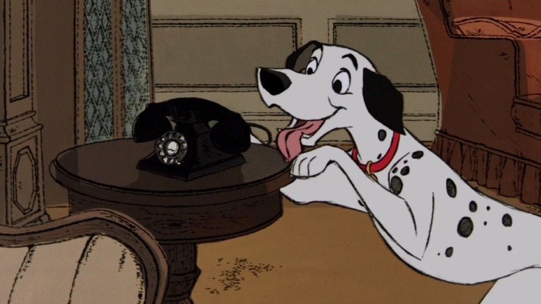 Pongo awaiting an important phone call in 101 Dalmatians