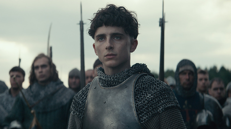 Timothee Chalamet in "The King"