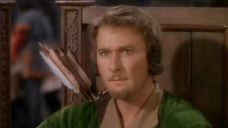 Errol Flynn with wide eyes