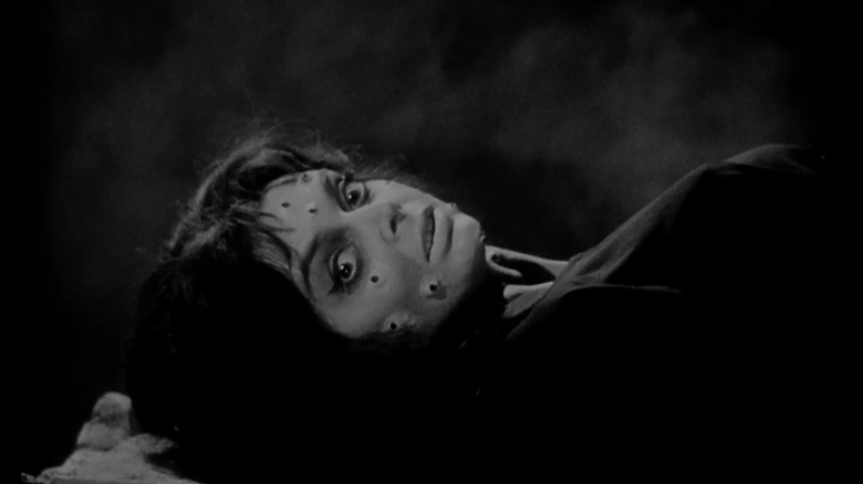 Asa (Barbara Steele) with holes in her face in Black Sunday