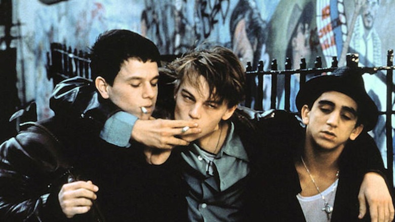 Mark Wahlberg, Leonardo DiCaprio, and James Madio in "The Basketball Diaries"