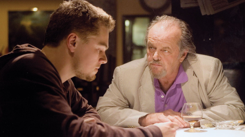 Leonardo DiCaprio and Jack Nicholson in "The Departed"