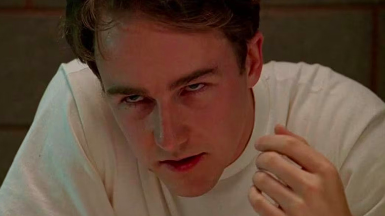 Edward Norton as Aaron/Roy making creepy face in Primal Fear