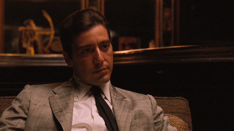 Michael Corleone (Al Pacino) sits in The Godfather Part II